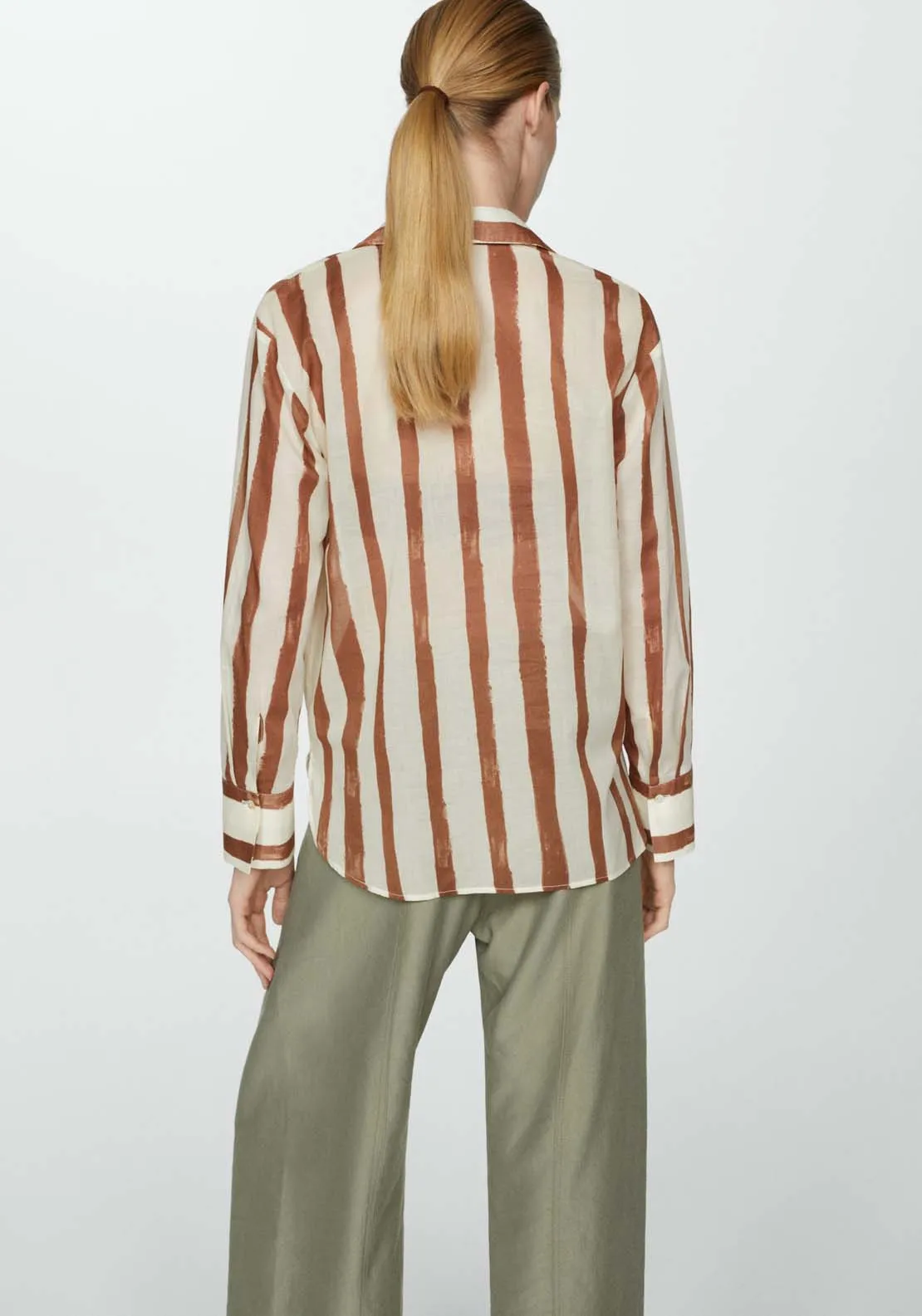 100% cotton striped shirt