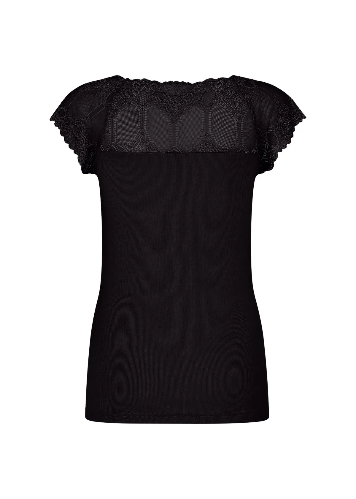 26129- Black Lace Top - Soya Concept