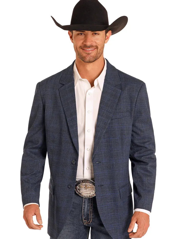 3706 Rock & Roll Men's Western Plaid Sports Coat