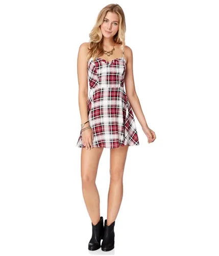 Aeropostale Womens Plaid Shift Dress