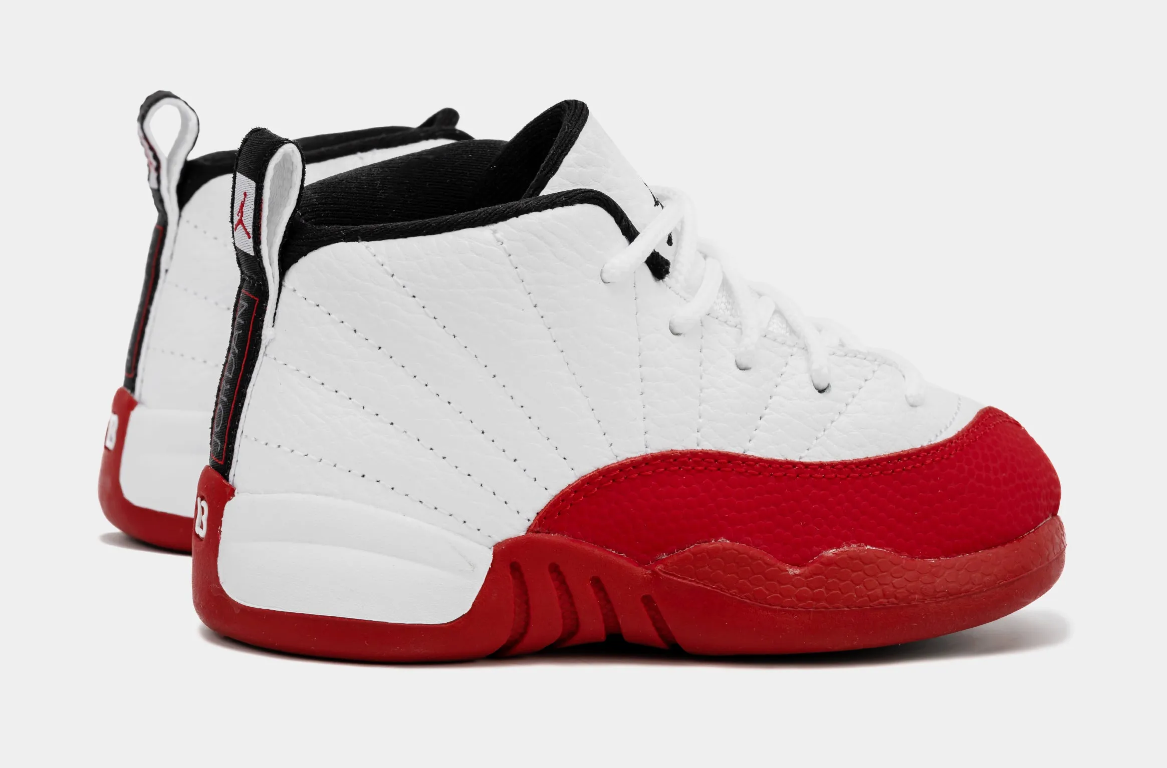 Air Jordan 12 Retro Cherry Red Infant Toddler Lifestyle Shoes (Cherry Red/White)