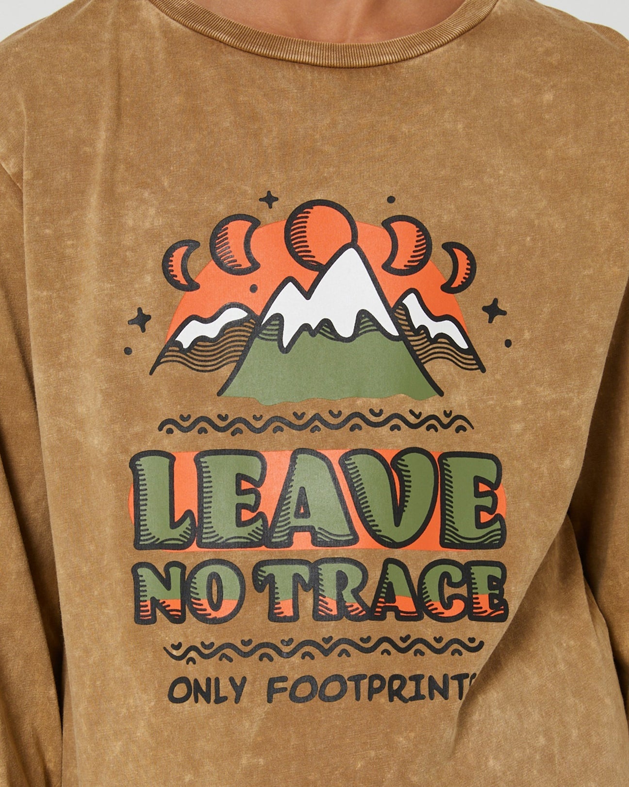 Alphabet Soup Teen No Trace LS Tee Tan