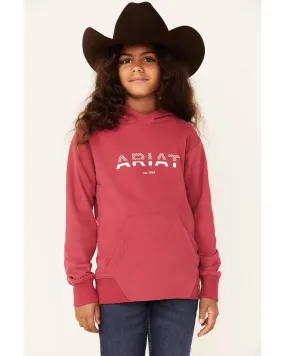 Ariat Girls' 3D Logo Graphic Terry Hoodie