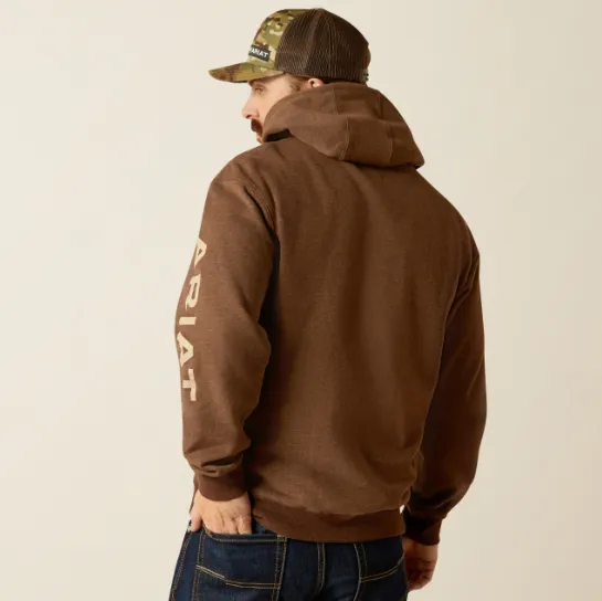 Ariat Men's Chestnut Heather Ariat Logo Hoodie 10052769