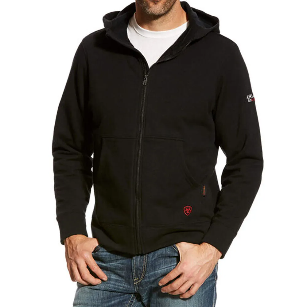 Ariat Mens DuraStretch Full Zip Hoodie In Black | Shop Now