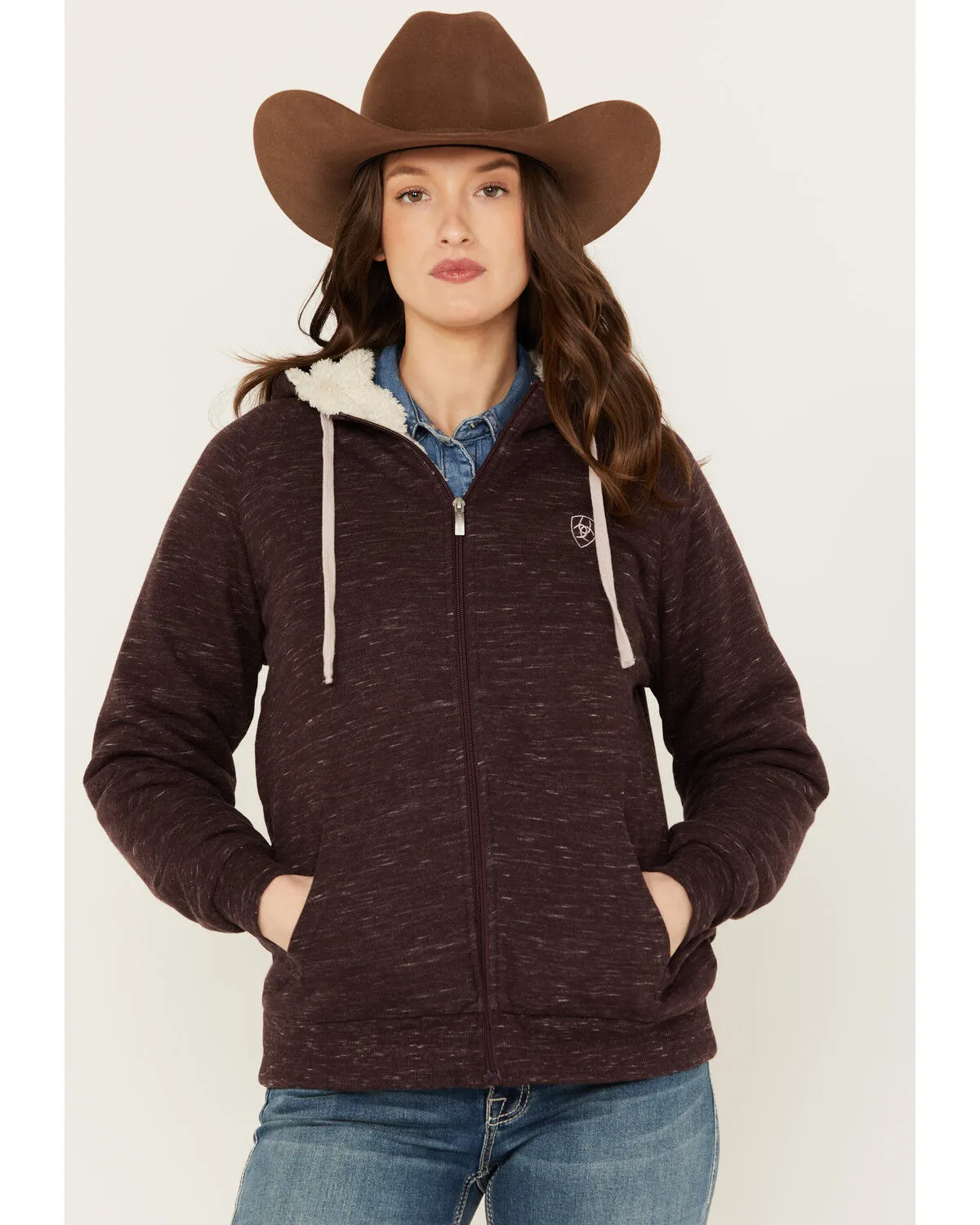 Ariat Women's R.E.A.L Sherpa-Lined Full Zip Hoodie