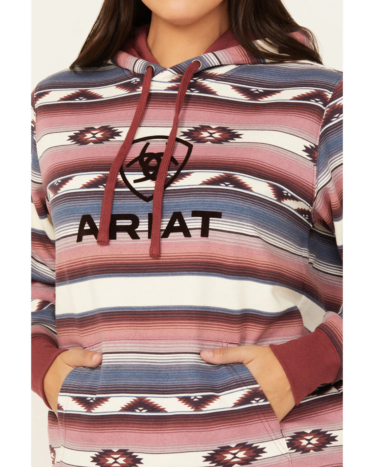 Ariat Women's R.E.A.L Southwestern Brazil Print Logo Hoodie