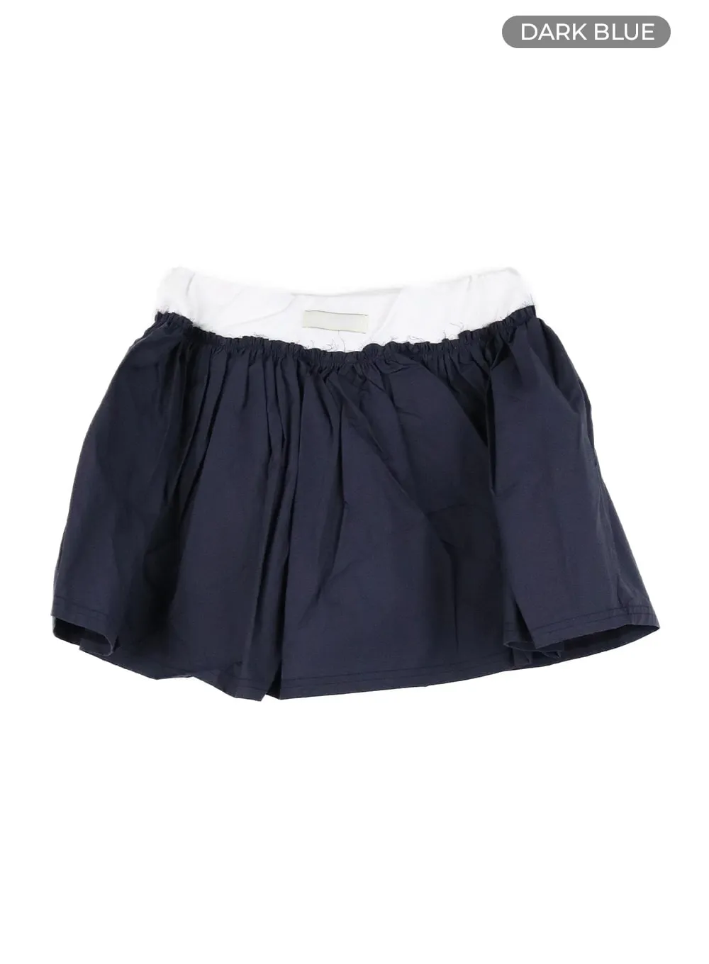 Basic Ruffle Hem Mini Skirt CM415