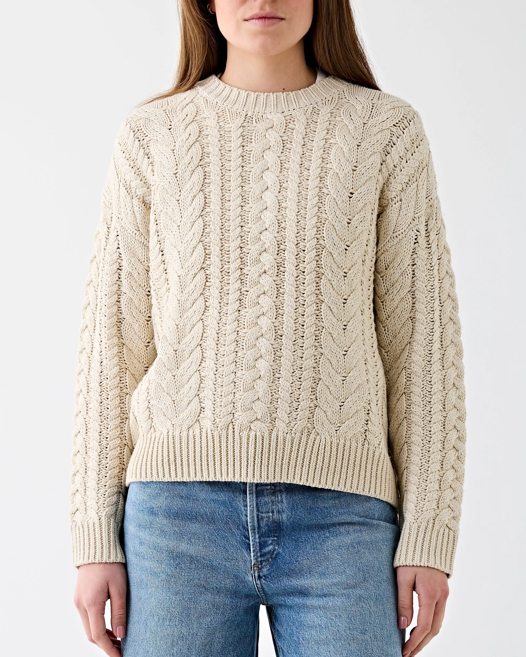 Cable Sweater Oatmeal