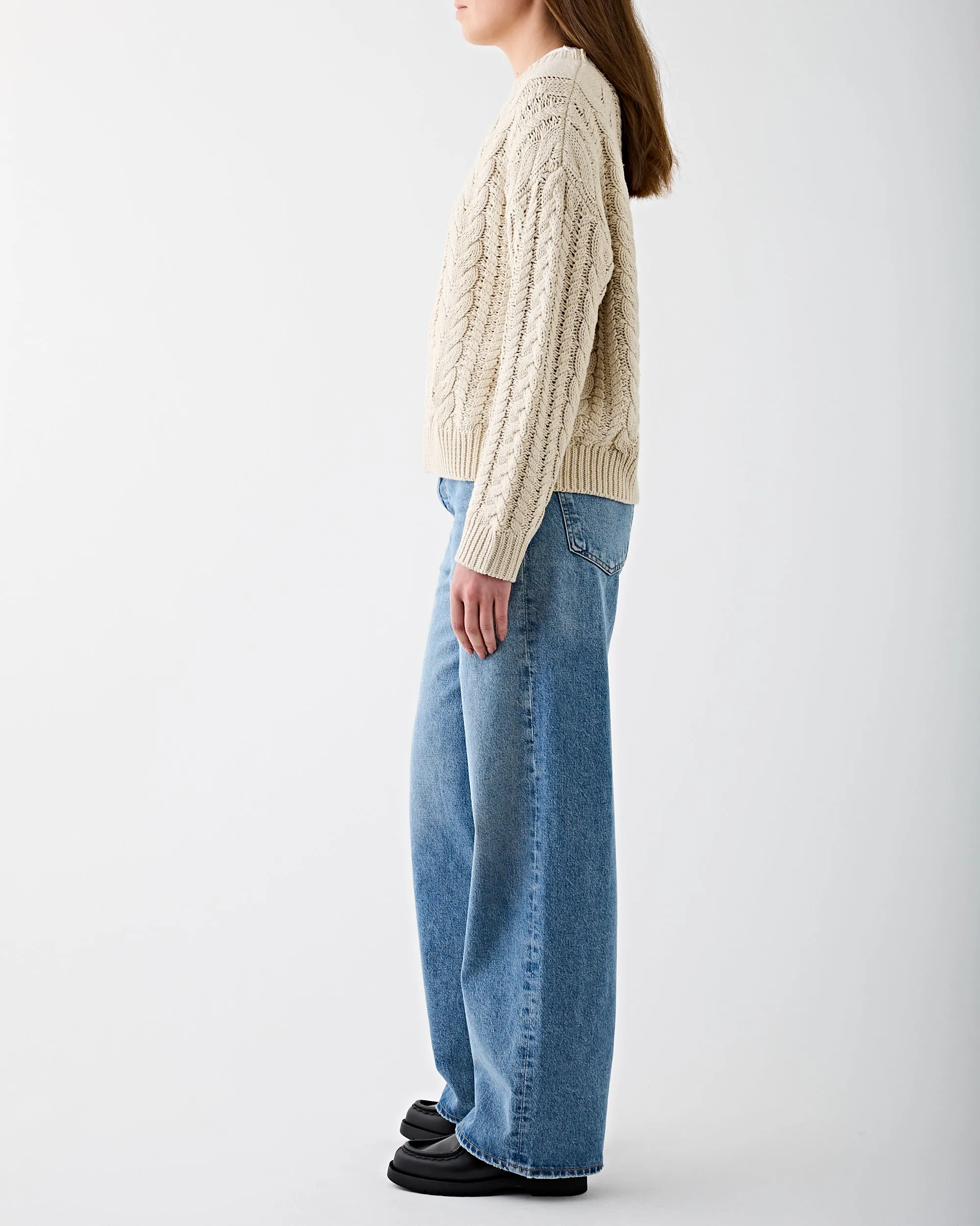 Cable Sweater Oatmeal