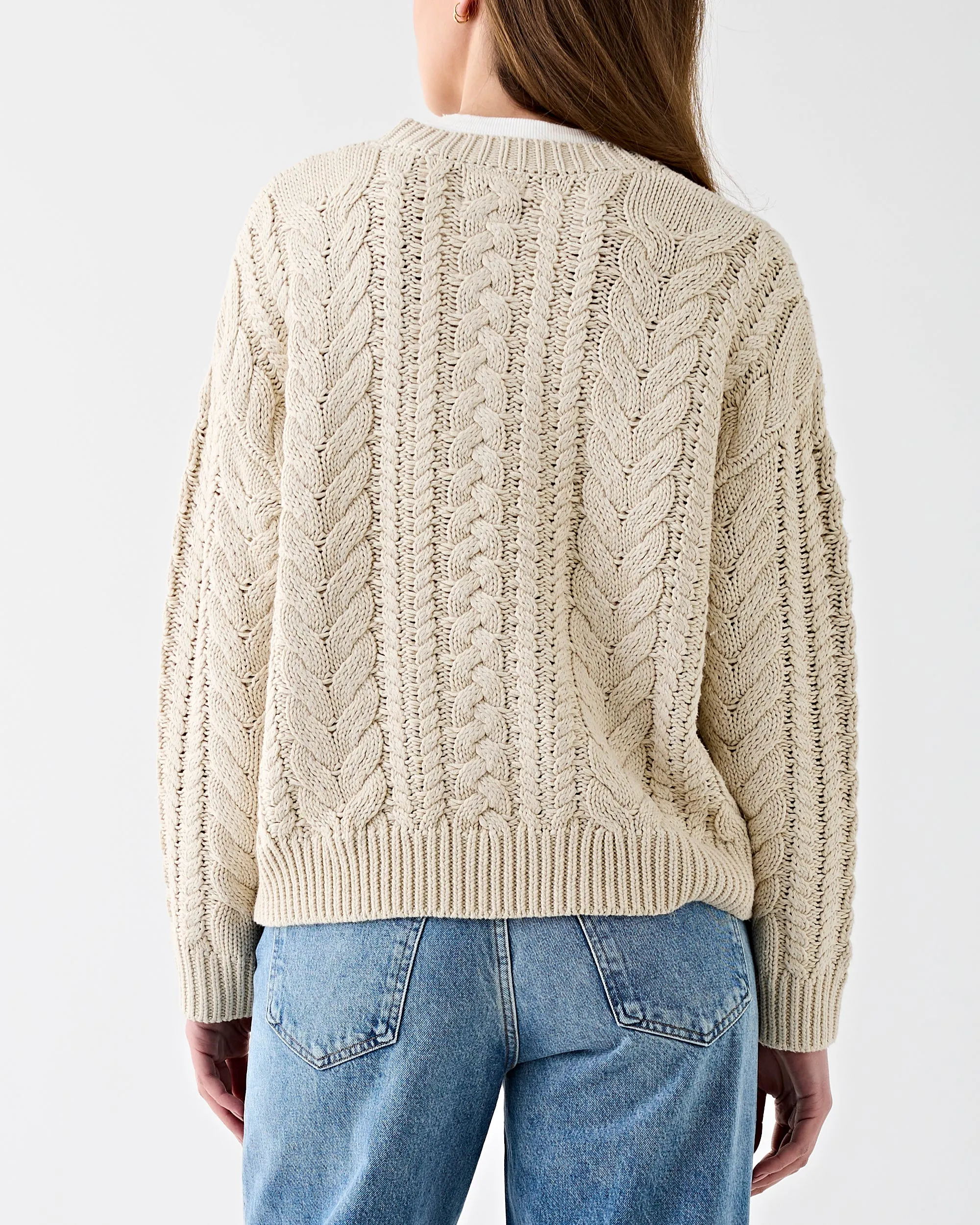 Cable Sweater Oatmeal