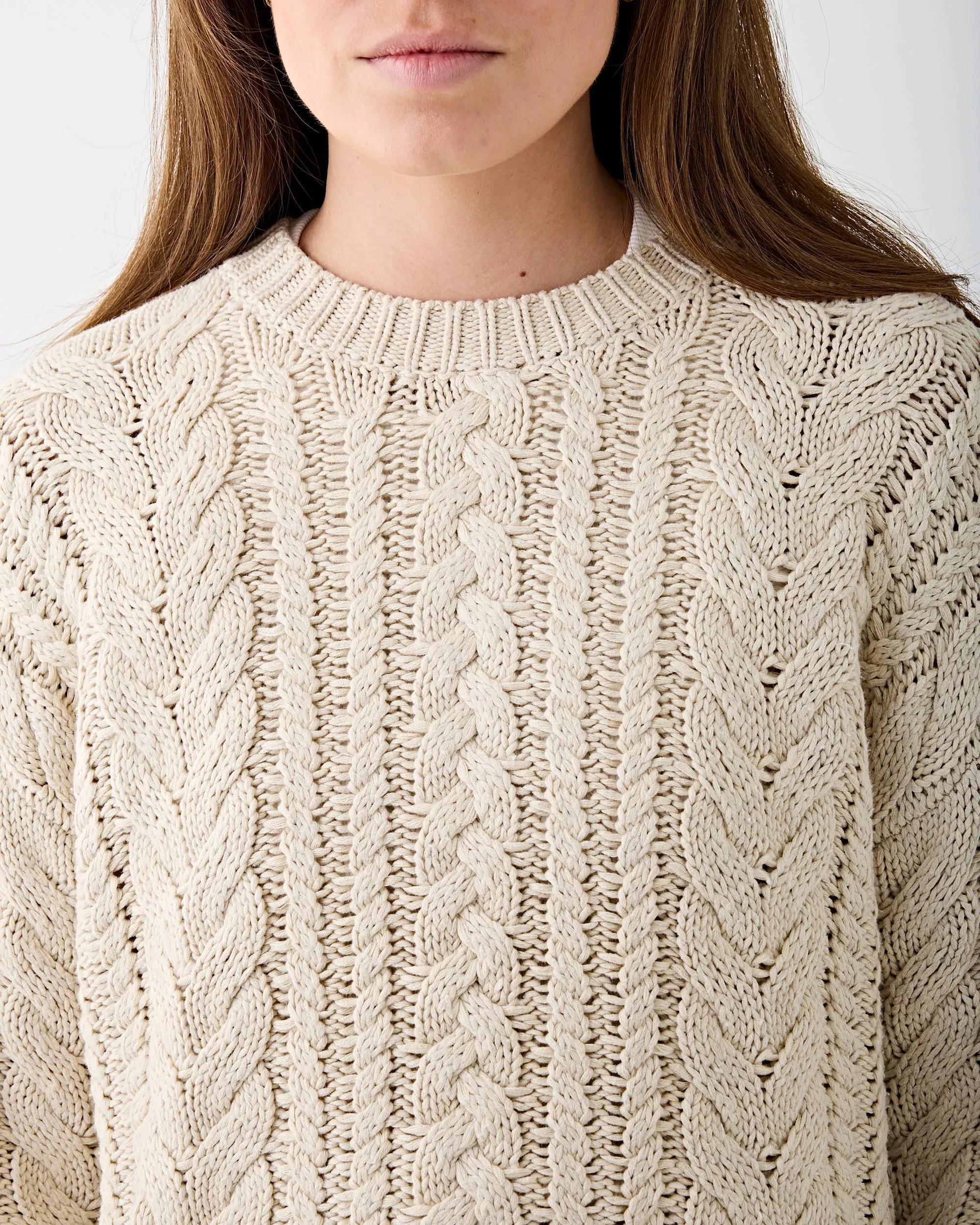 Cable Sweater Oatmeal