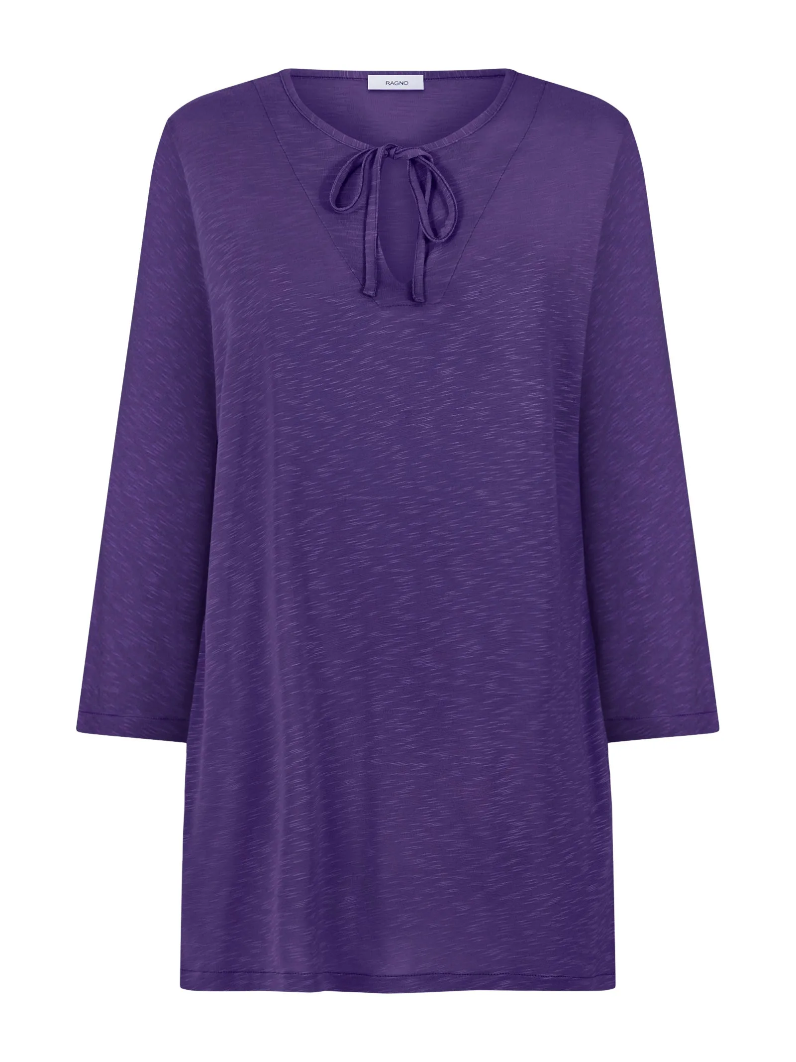 Caftano in slub Jersey di viscosa - Prism Violet