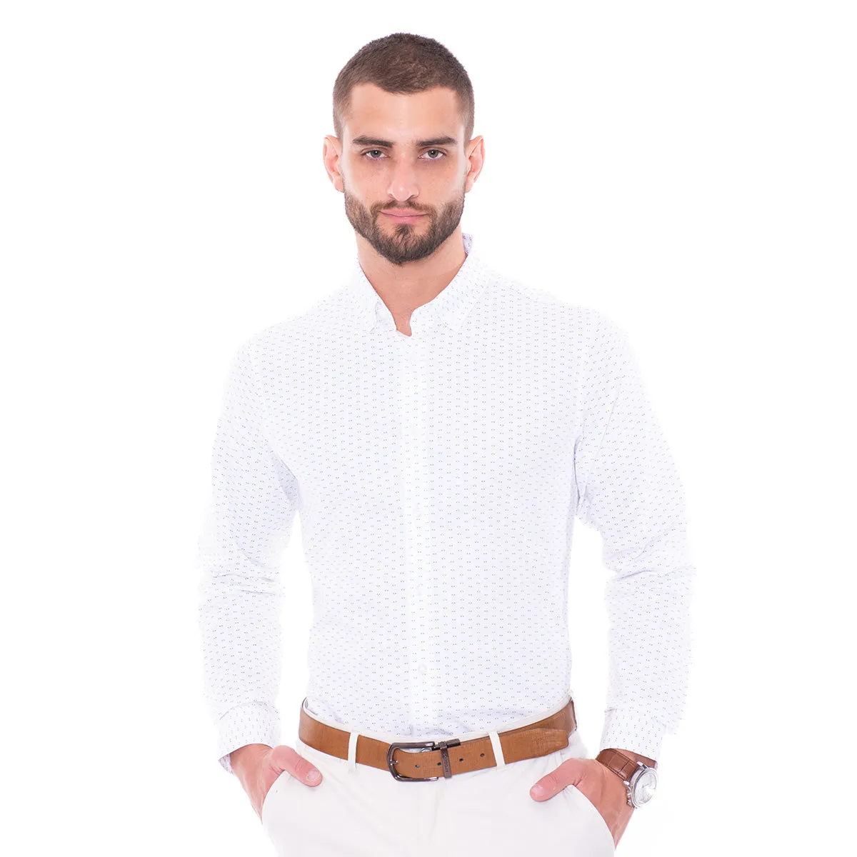 Camisa Blanca Aldo Conti Orange