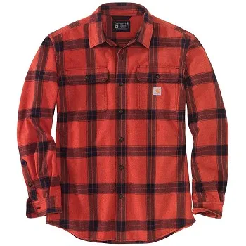 Carhartt Travis Loose Fit Heavyweight Flannel Long-Sleeve Plaid