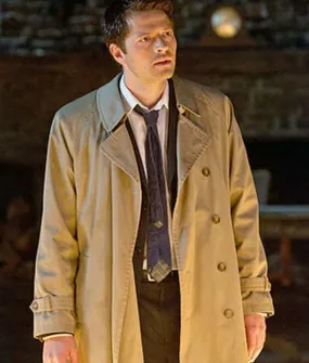 Castiel Supernatural Trench Coat - Double Breasted Trench Coat