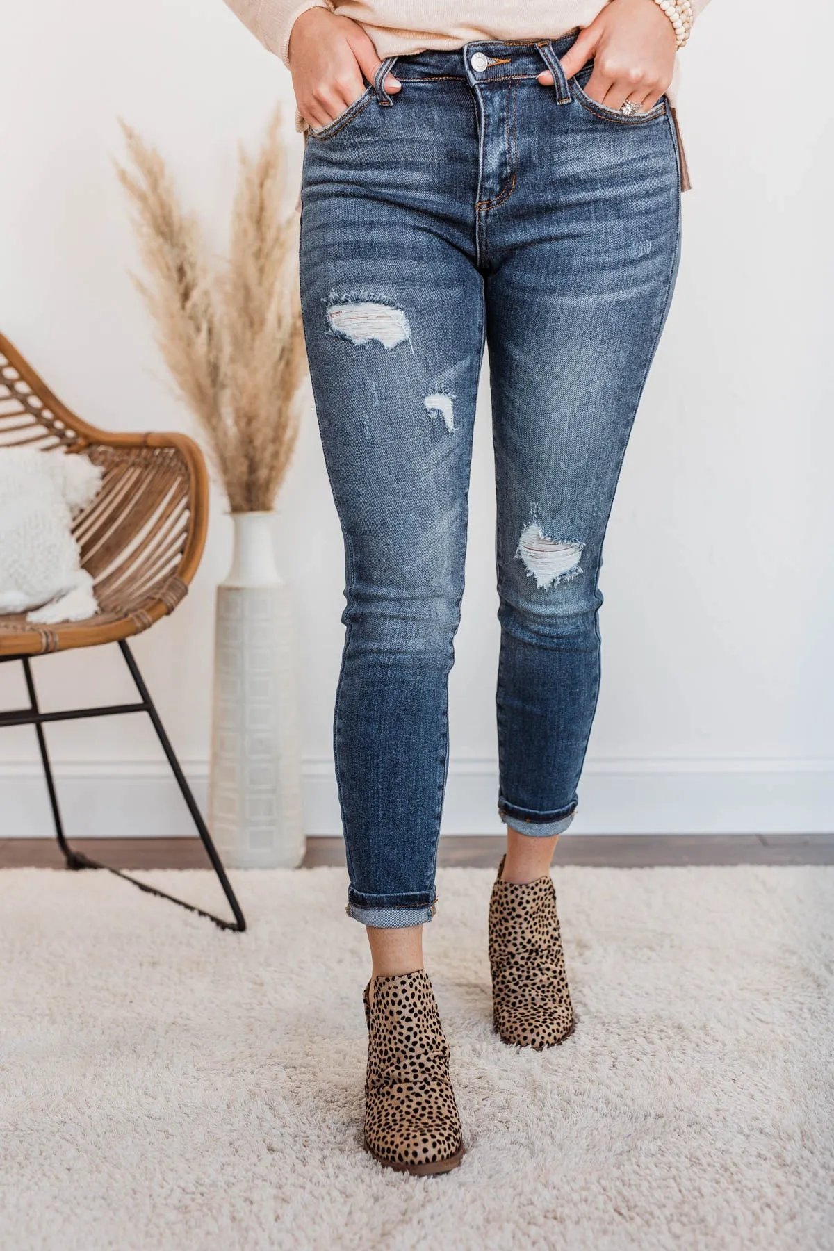 Cello Distressed Skinny Jeans- Zoella Wash