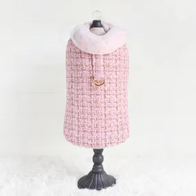 Chantel Tweed Coat in Pink