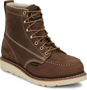 Chippewa Men's Edge Walker 6 Steel Toe Lace Up Wedge Work Boot