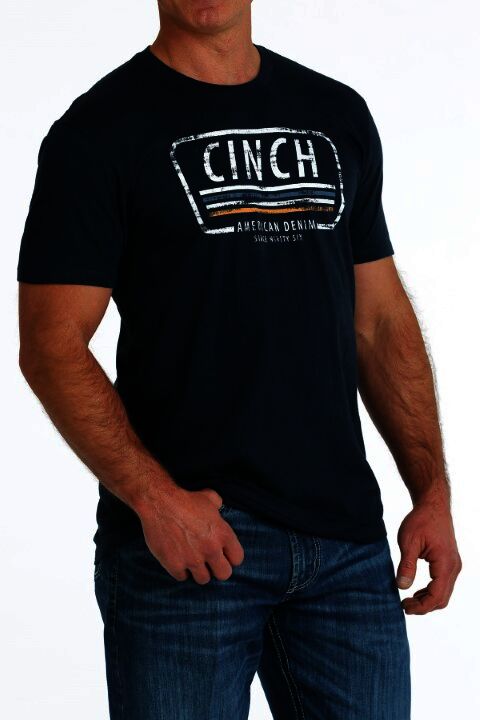 Cinch Men's Cinch American Denim Tee in Navy