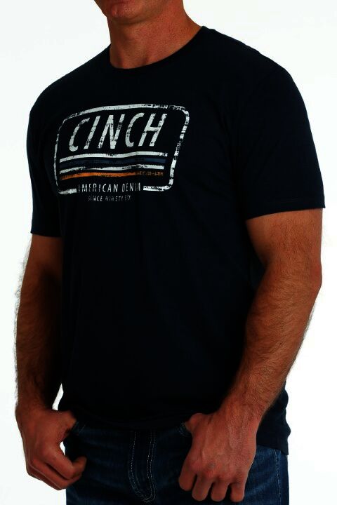 Cinch Men's Cinch American Denim Tee in Navy