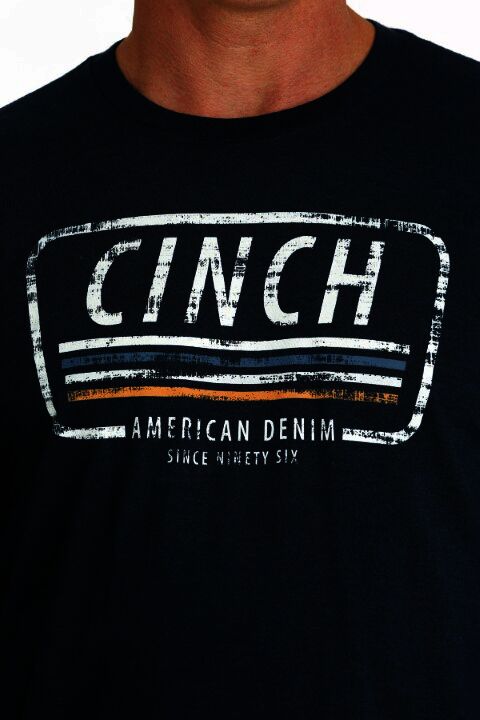 Cinch Men's Cinch American Denim Tee in Navy