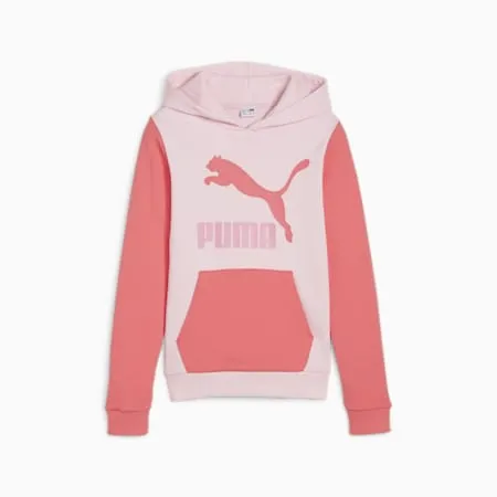 CLASSICS Two-Colour Logo Hoodie - Youth 8-16 years | Whisp Of Pink | PUMA Kids | PUMA 