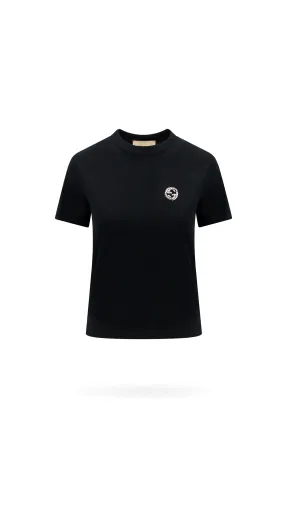 Cotton Jersey T-shirt WithInterlocking G - Black