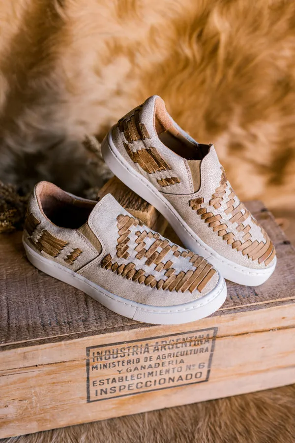 Dakota Leather Sneaker [Tan/Cream] ON SALE NOW: 30% OFF