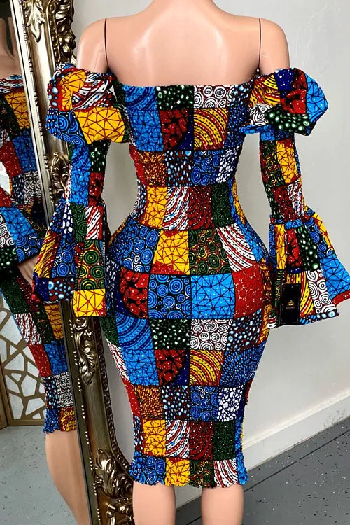 Delta Ankara Dress (Ready To Ship)