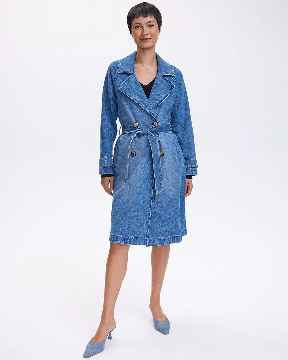 Denim Trench Coat