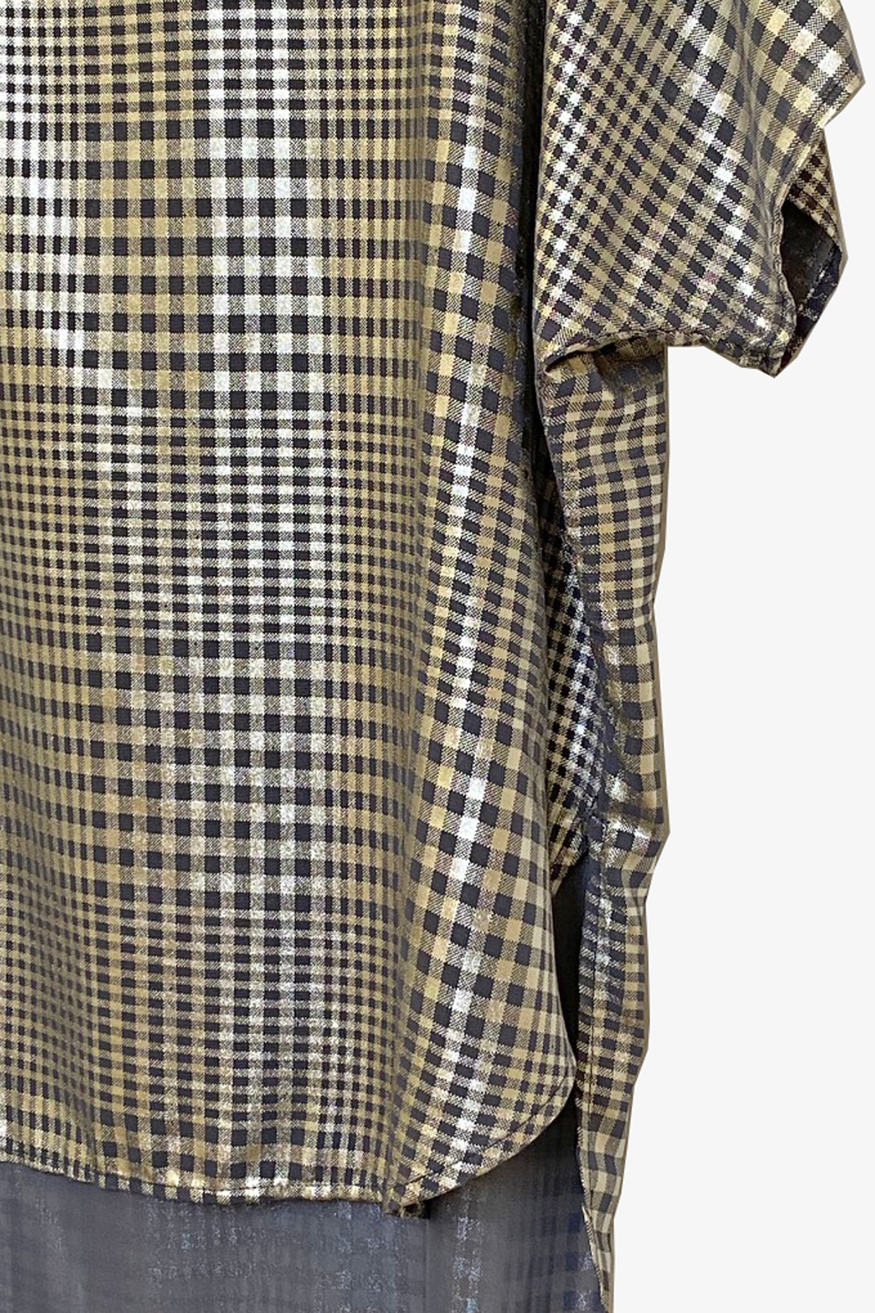 Easy Tee | Metallic Plaid