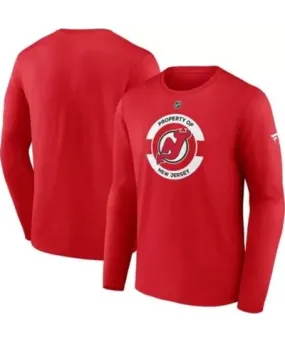 Fanatics Men's NHL Fanatics New Jersey Devils Authentic Pro Core Secondary Long Sleeve T-Shirt