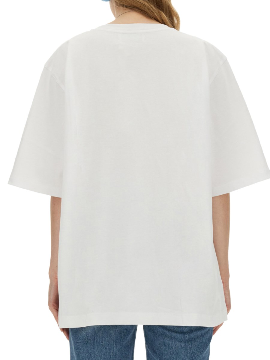 FIORUCCI      T-SHIRT IN JERSEY DI COTONE CON PATCH CANDY 