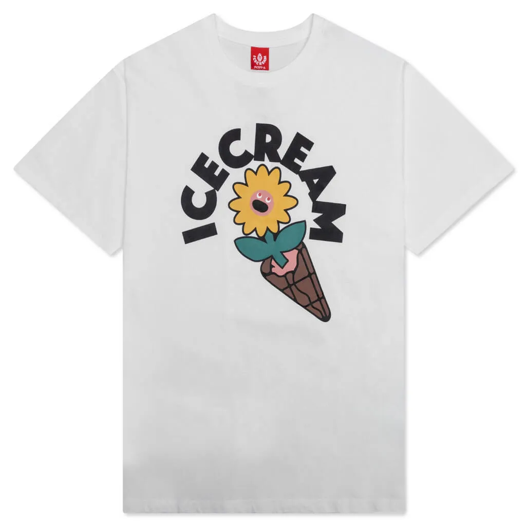 Floral S/S Tee - White