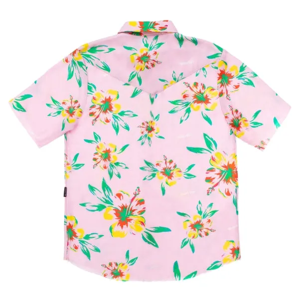 FLOWERS SHORT SLEEVE SHIRT - MKU108_HIB04