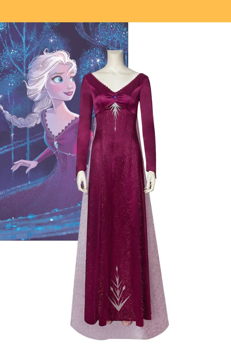 Frozen 2 Elsa Into The Unknown Cosplay Costume