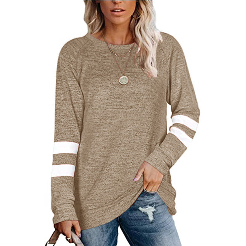 Haute Edition Women's Varsity Stripe Slouchy Tee