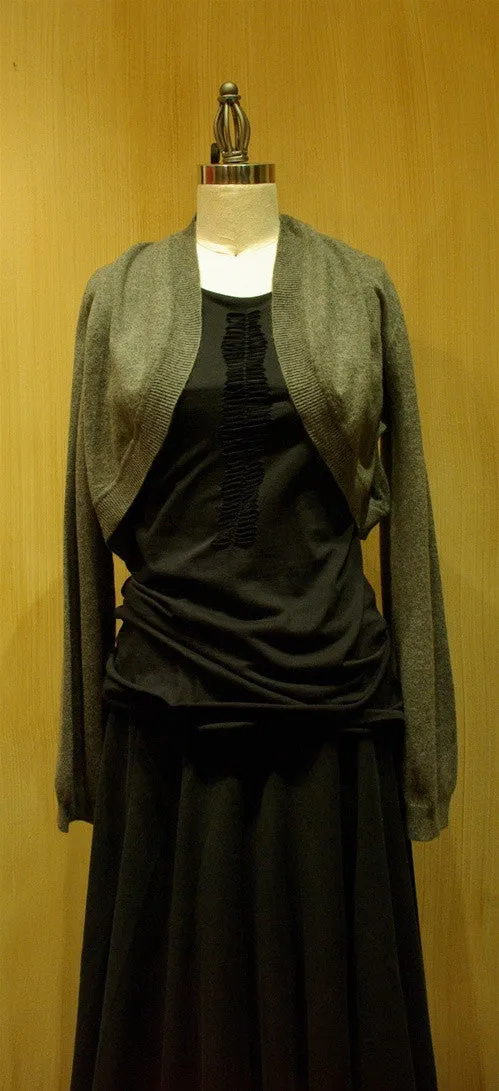 Jarbo Grey Cashmere Bolero Shrug Sweater