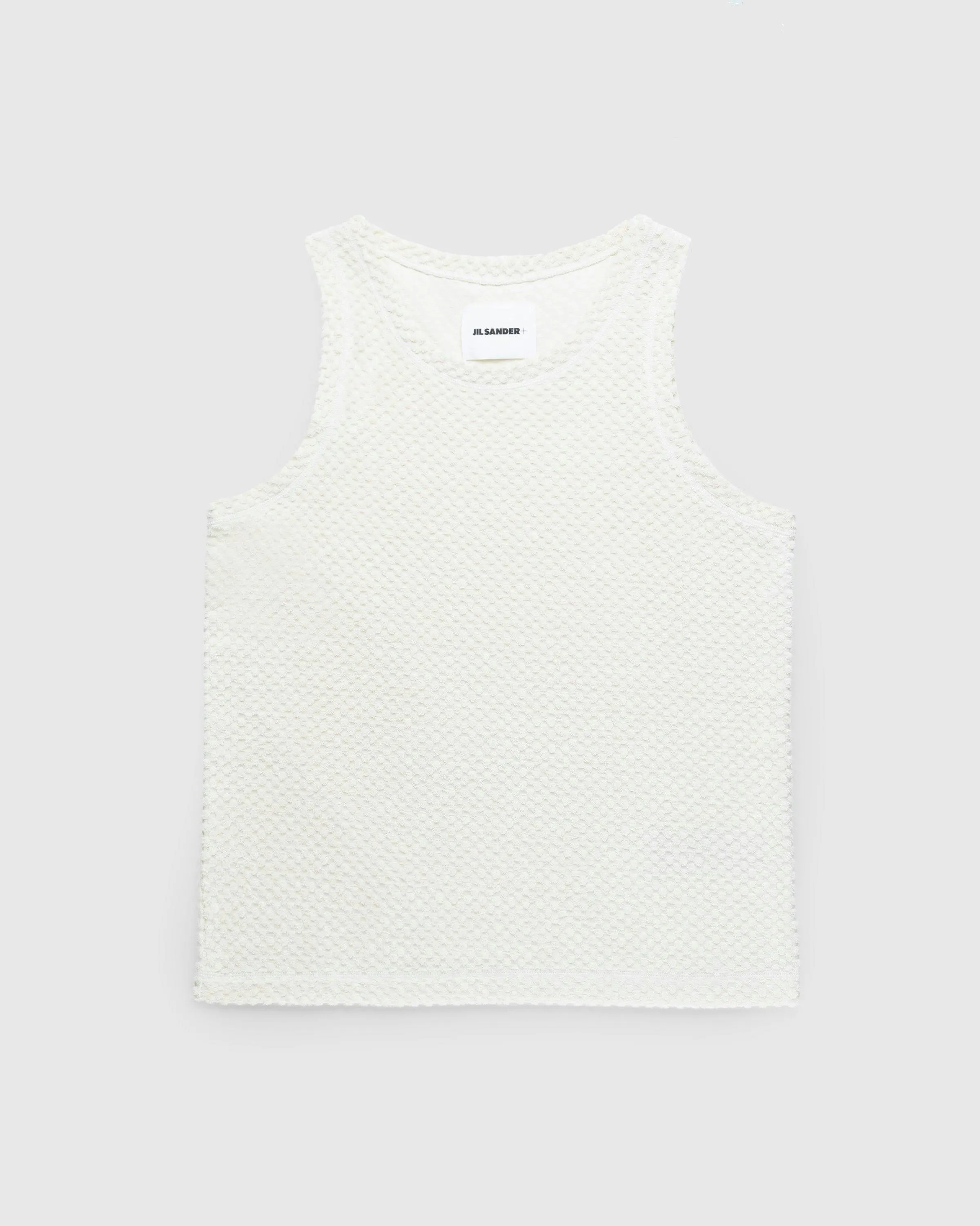 Jil Sander – Cotton Blend Terry Tank Top Beige | Highsnobiety Shop