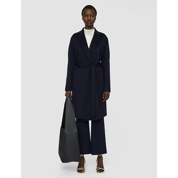 JOSEPH Cenda Long Cashmere Coat Navy