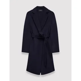 JOSEPH Cenda Long Cashmere Coat Navy