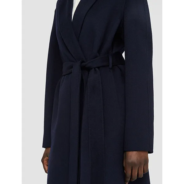 JOSEPH Cenda Long Cashmere Coat Navy