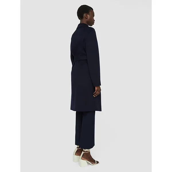 JOSEPH Cenda Long Cashmere Coat Navy