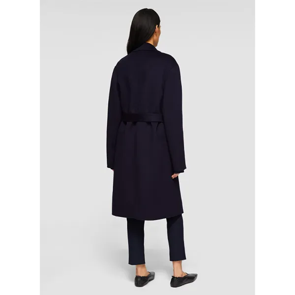 JOSEPH Cenda Long Cashmere Coat Navy