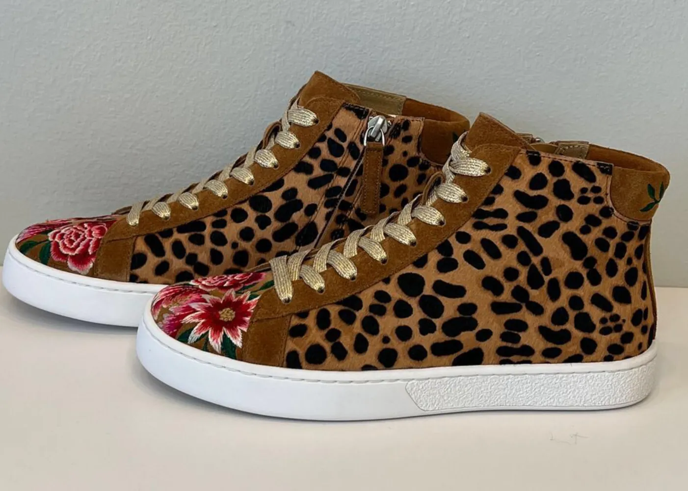 Junia Leopard Hi Top Sneaker