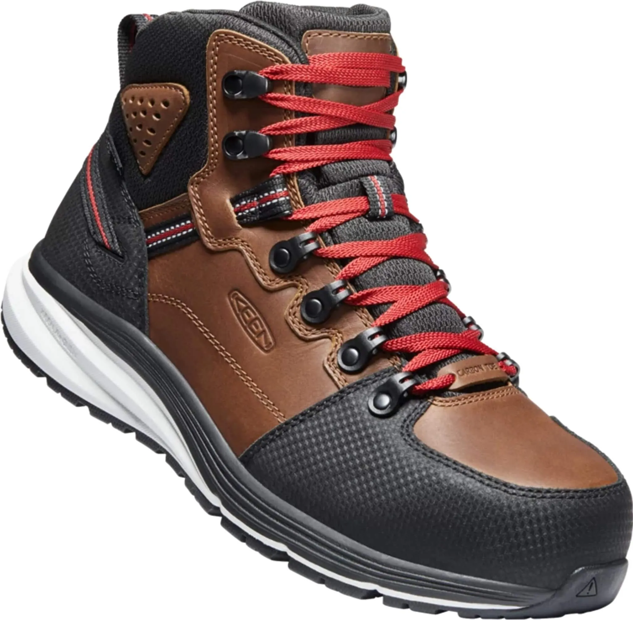 KEEN Utility Men's 7 Waterproof Red Hook Round Carbon-Fiber Toe Work Boot