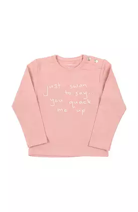 *Last One* Sooki Swan L/S Tee - Size 6 Month