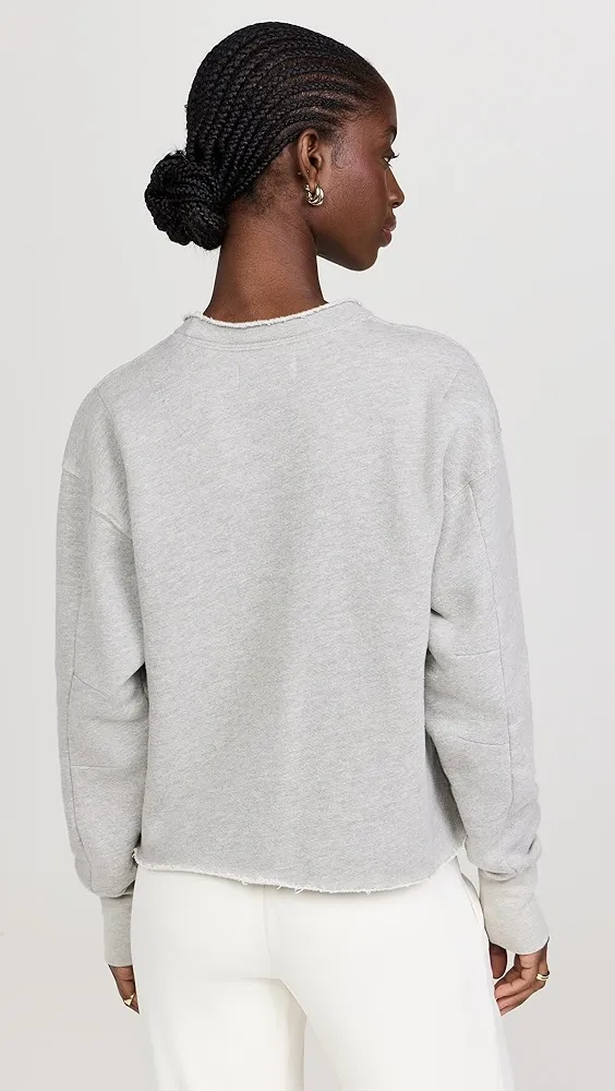 Les Tien   Riley Crop Roll Neck Sweatshirt 