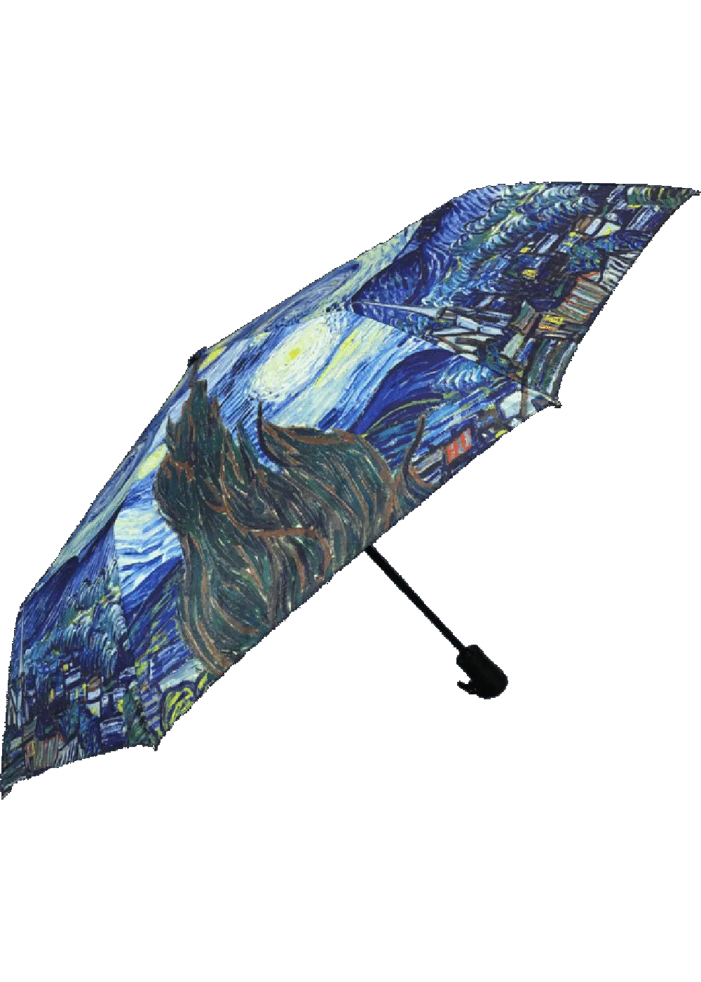 Loving Rain Van Gogh Starry Night Compact Umbrella